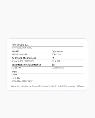 Produktabbildung 2 für Diamantring 0,20 ct