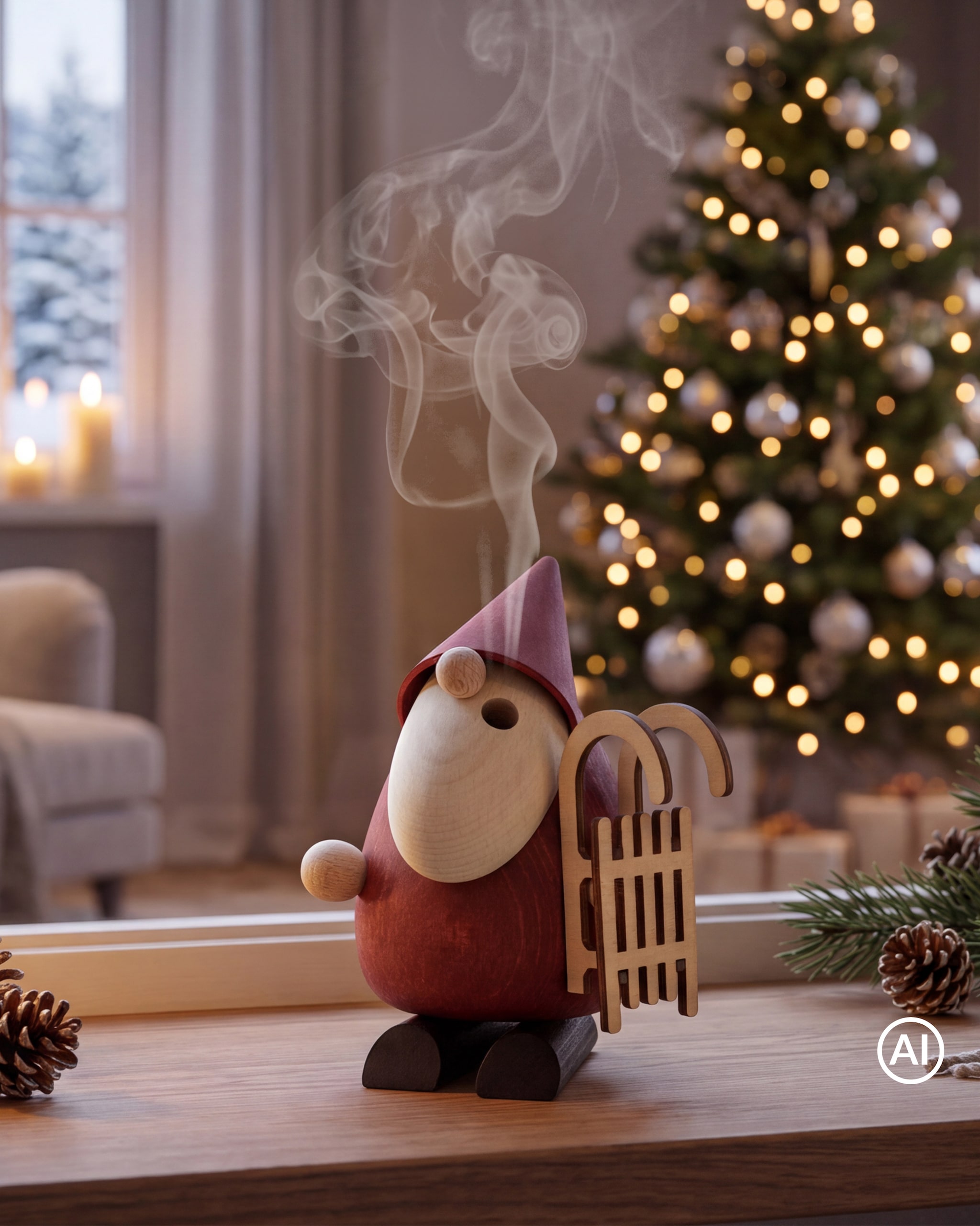Produktabbildung für Weihnachtsmann mit Schlitten