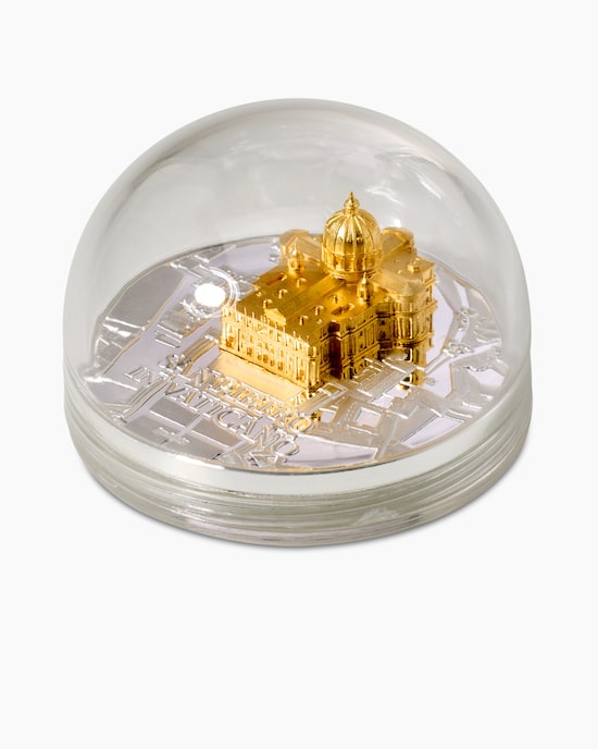 Produktabbildung für Silbermünze 3D Skulptur Petersdom 2025