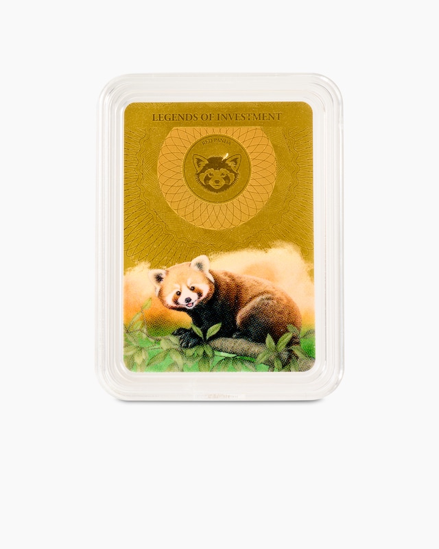 Goldbarren Roter Panda 2025