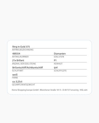 Produktabbildung 2 für Brillantring 0,25 ct