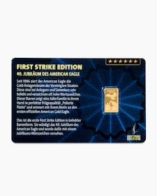 Produktabbildung für Goldmünzbarren First Strike Edition Eagle 2026