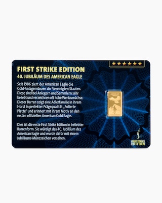 Produktabbildung 1 für Goldmünzbarren First Strike Edition Eagle 2026