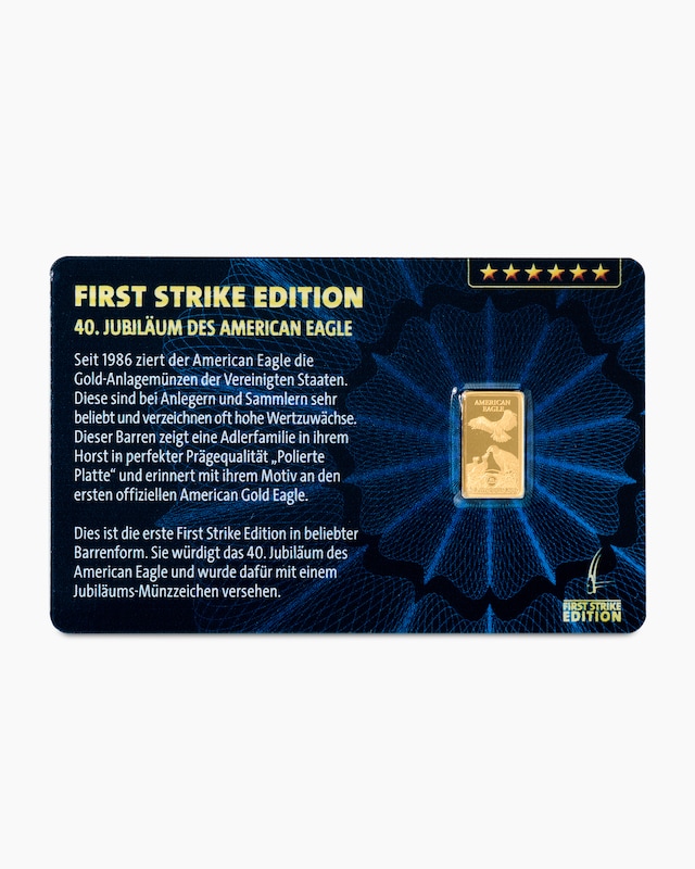 Goldmünzbarren First Strike Edition Eagle 2026