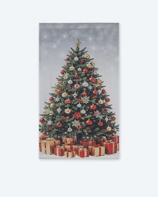 Produktabbildung für LED-Vorhang mit Weihnachtsbaum-Motiv