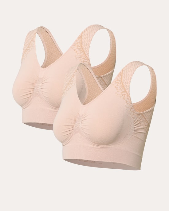 Produktabbildung für Bustier mit eingestrickter Netzspitze
