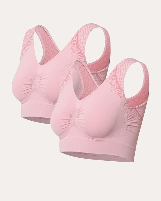 Produktabbildung für Bustier mit eingestrickter Netzspitze
