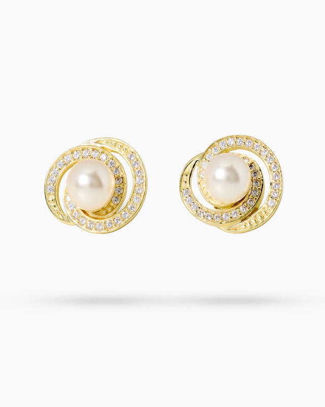 Ohrstecker MK-Perle 8,0 mm & Zirkonia