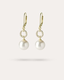Produktabbildung für Ohrhänger MK-Perlen 10 mm & Zirkonia