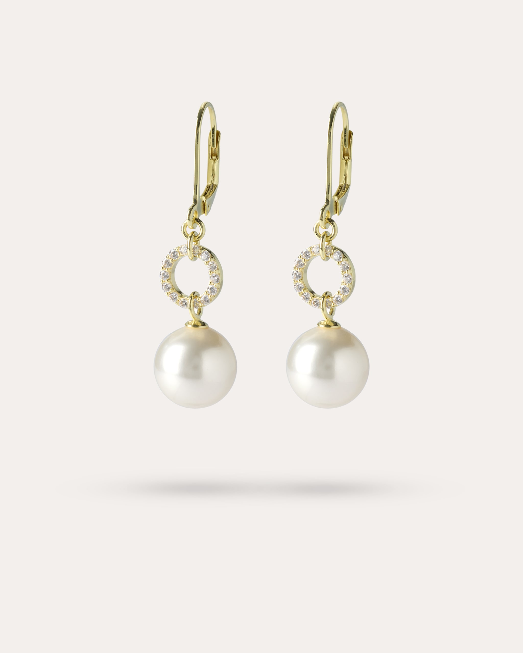 Produktabbildung für Ohrhänger MK-Perlen 10 mm & Zirkonia