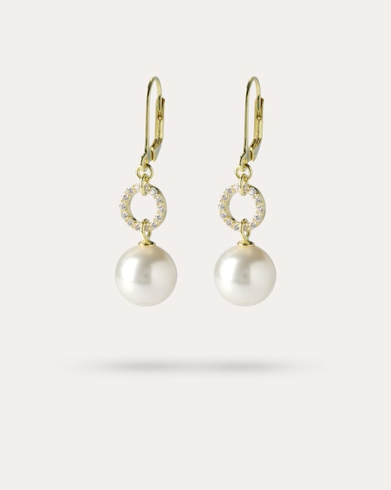 Produktabbildung für Ohrhänger MK-Perlen 10 mm & Zirkonia