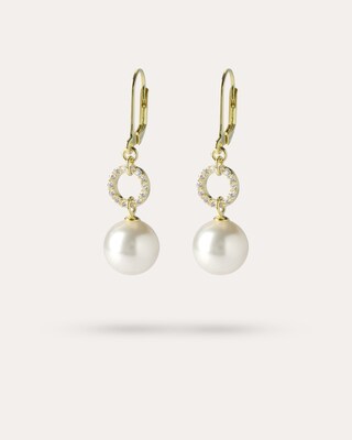 Produktabbildung 3 für Ohrhänger MK-Perlen 10 mm & Zirkonia