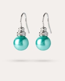 Produktabbildung für Ohrhaken MK-Perlen 10 mm & Zirkonia