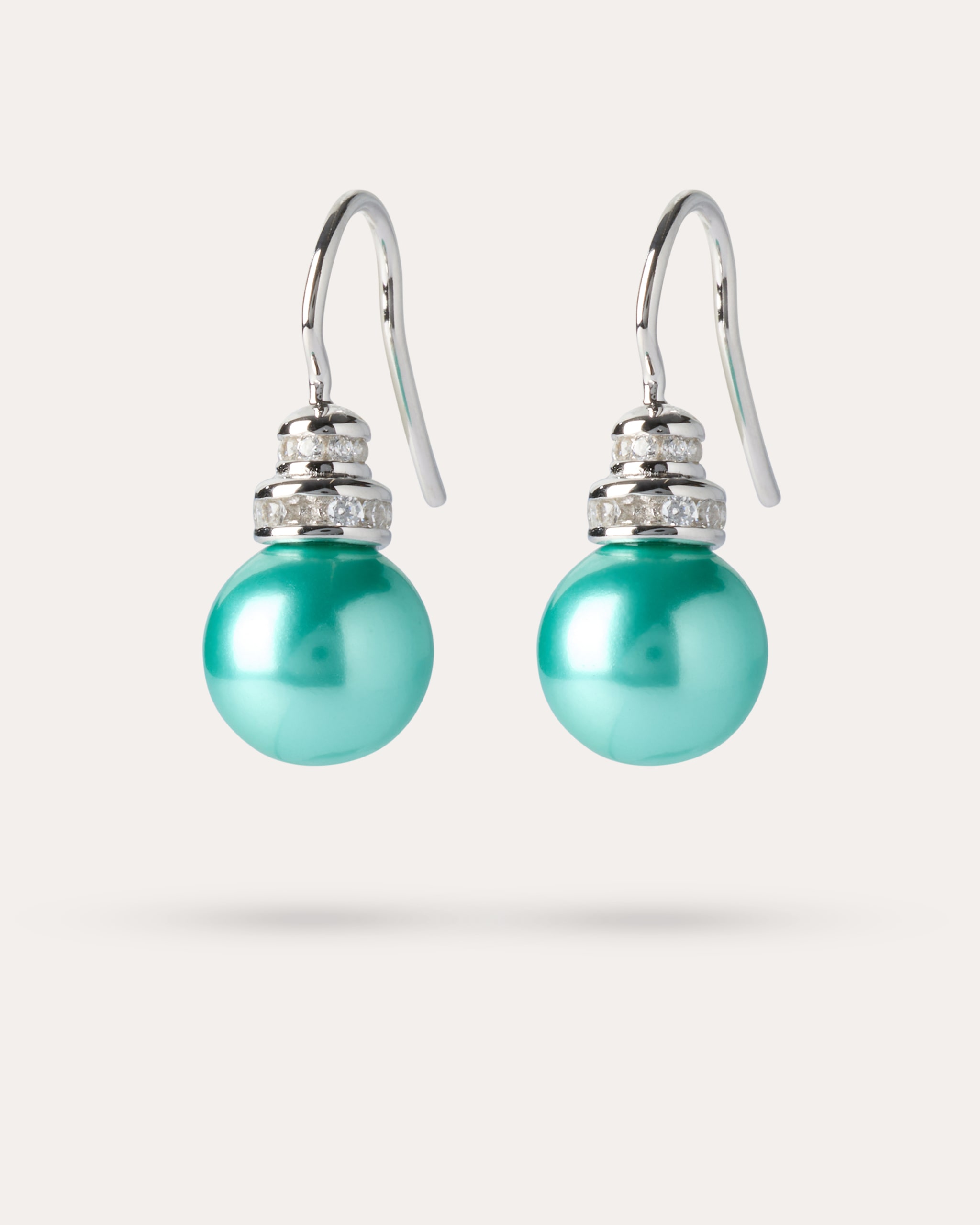Produktabbildung für Ohrhaken MK-Perlen 10 mm & Zirkonia