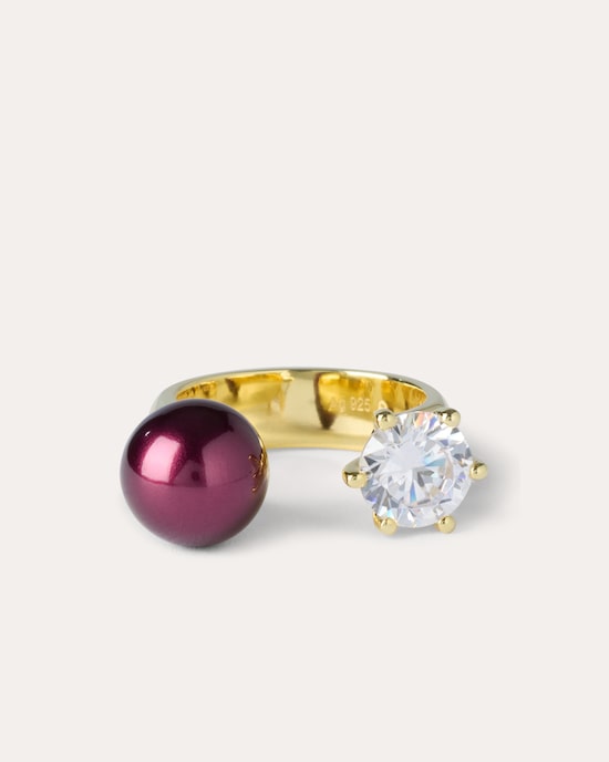 Produktabbildung für Ring MK-Perle 10 mm & Zirkonia