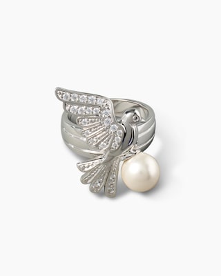 Produktabbildung 1 für Ring mit MK-Perle 8 mm & Zirkonia