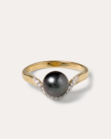 Produktabbildung für Ring mit Tahiti-Perle & Brillanten