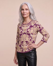 Produktabbildung für Shirt mit Ornamentprint