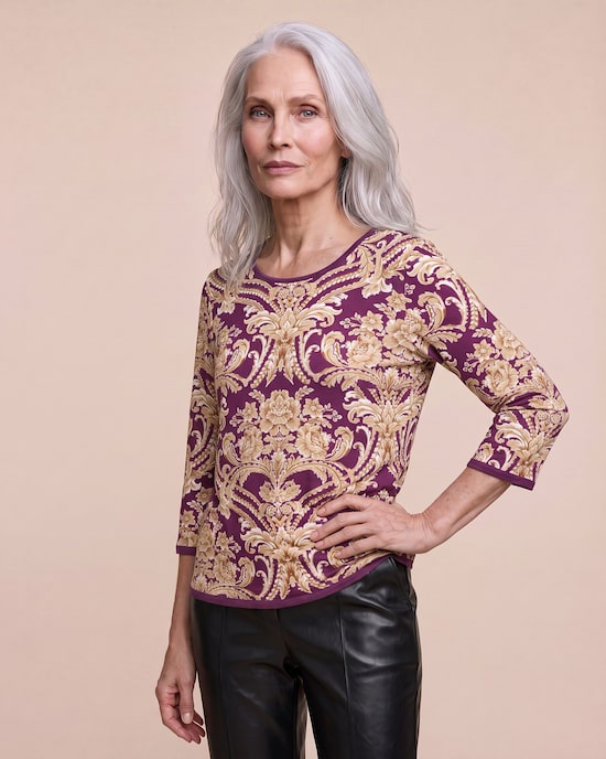 Produktabbildung für Shirt mit Ornamentprint