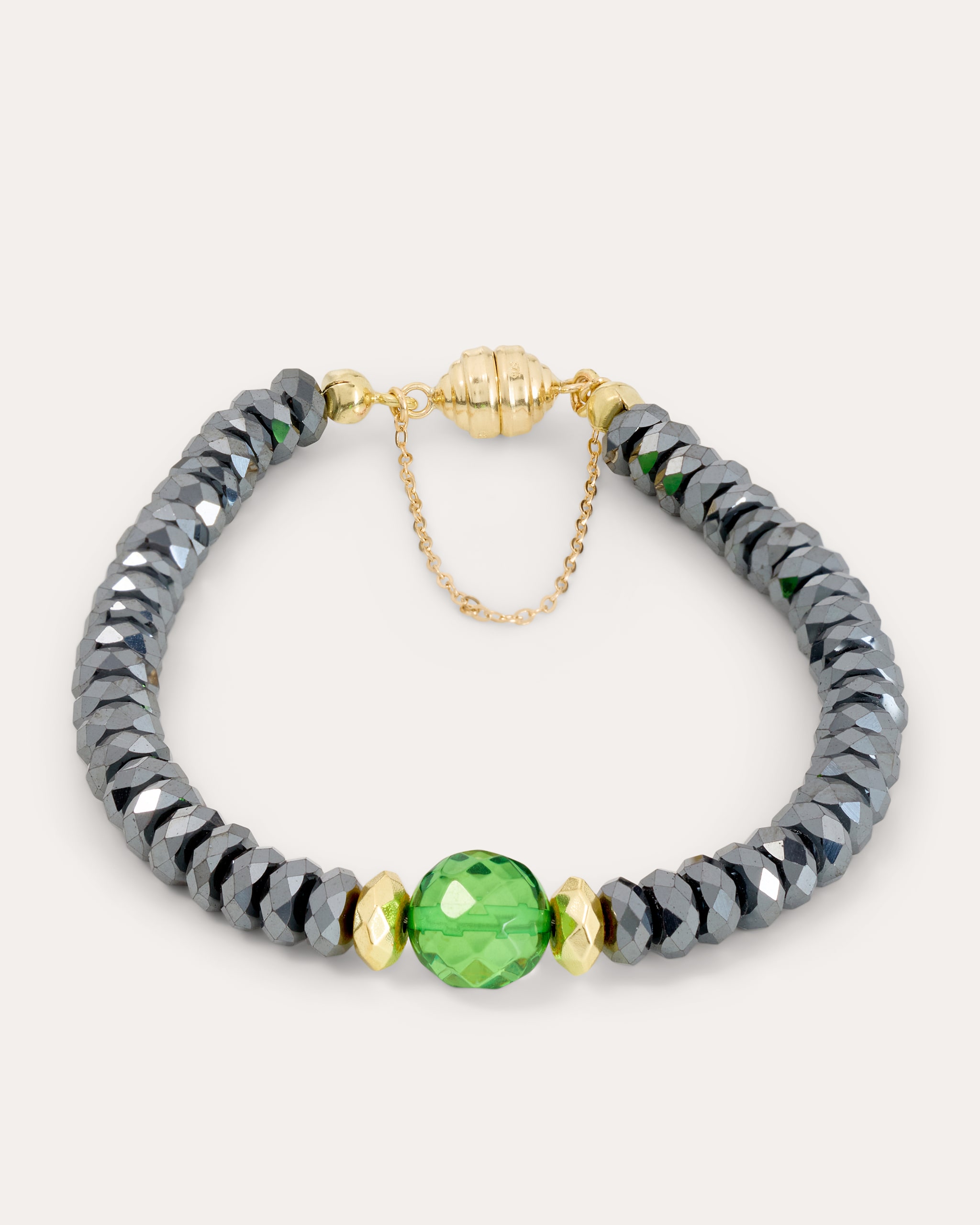 Produktabbildung für Armband mit Hämatit & Bernstein