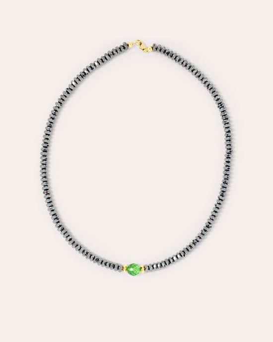 Produktabbildung für Collier mit Hämatit & Bernstein
