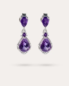 Produktabbildung für Ohrhänger mit Amethyst