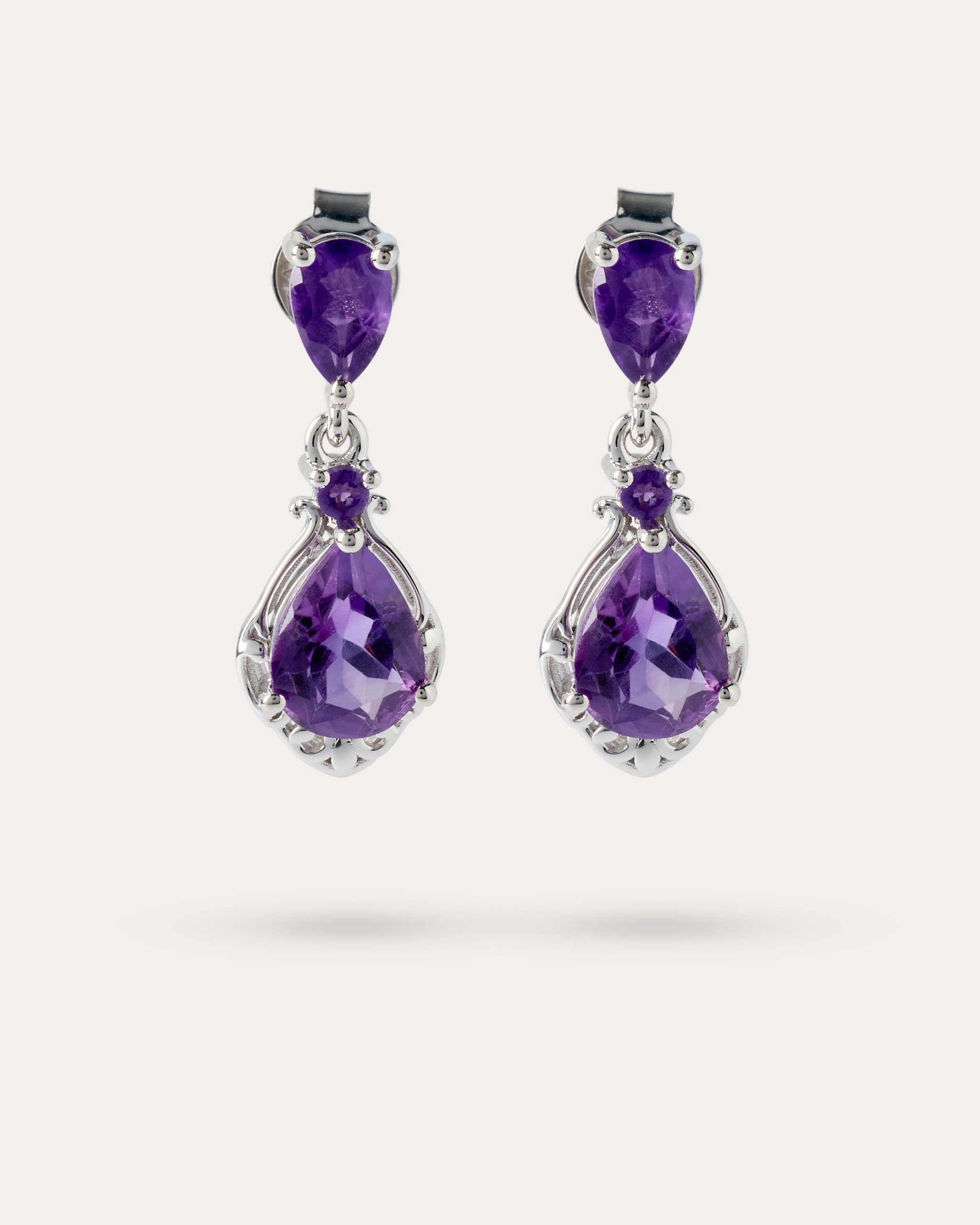 Produktabbildung für Ohrhänger mit Amethyst
