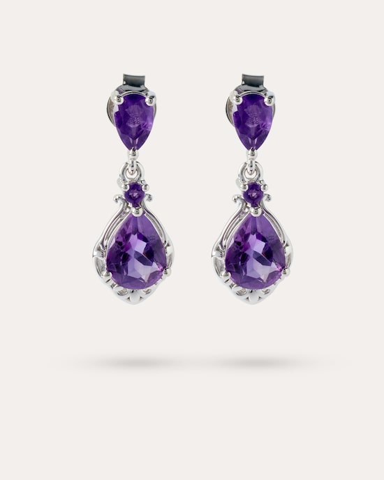 Produktabbildung für Ohrhänger mit Amethyst
