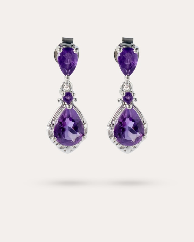 Ohrhänger mit Amethyst