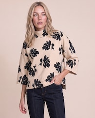 Produktabbildung für Sweatshirt mit Stehkragen