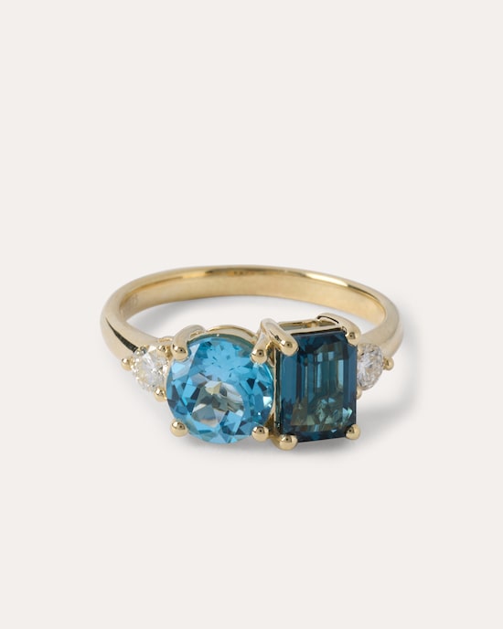 Produktabbildung für Ring mit Topas & Brillanten