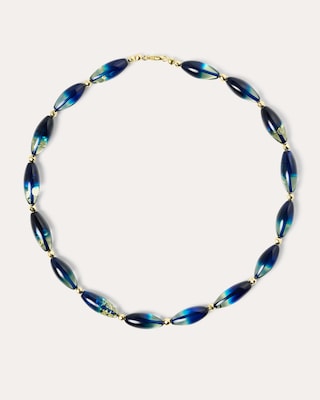 Produktabbildung 1 für Collier mit Bernstein & Hämatit