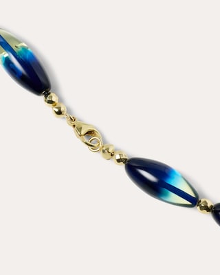 Produktabbildung 4 für Collier mit Bernstein & Hämatit