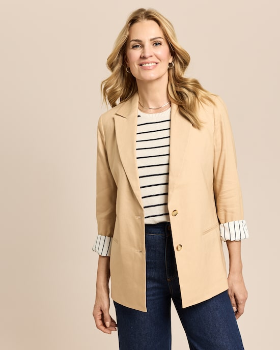 Produktabbildung für Blazer in Linen-Mix