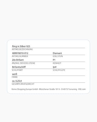 Produktabbildung 5 für Brillantring 0,25 ct