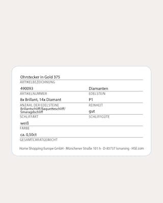 Produktabbildung 2 für Diamant-Ohrstecker 0,50 ct