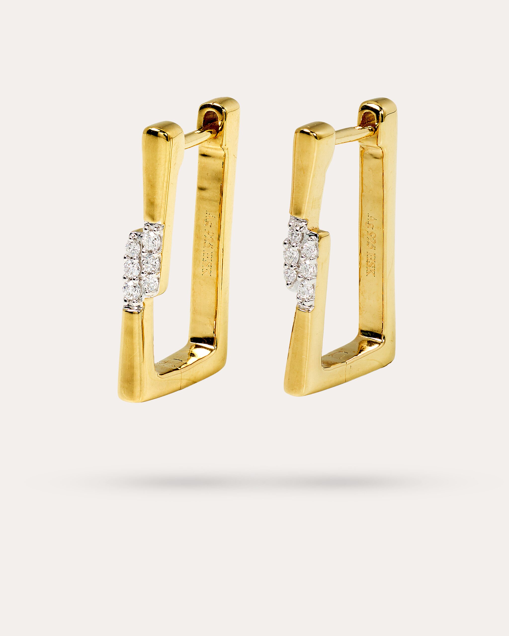 Produktabbildung für Brillant-Creolen ca. 0,08 ct