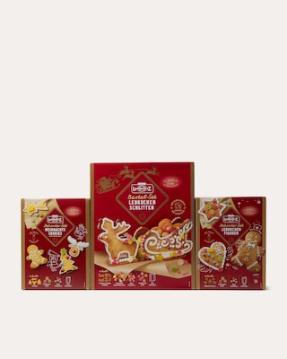 Produktabbildung 2 für Lebkuchenfiguren zum Basteln, 3er-Set