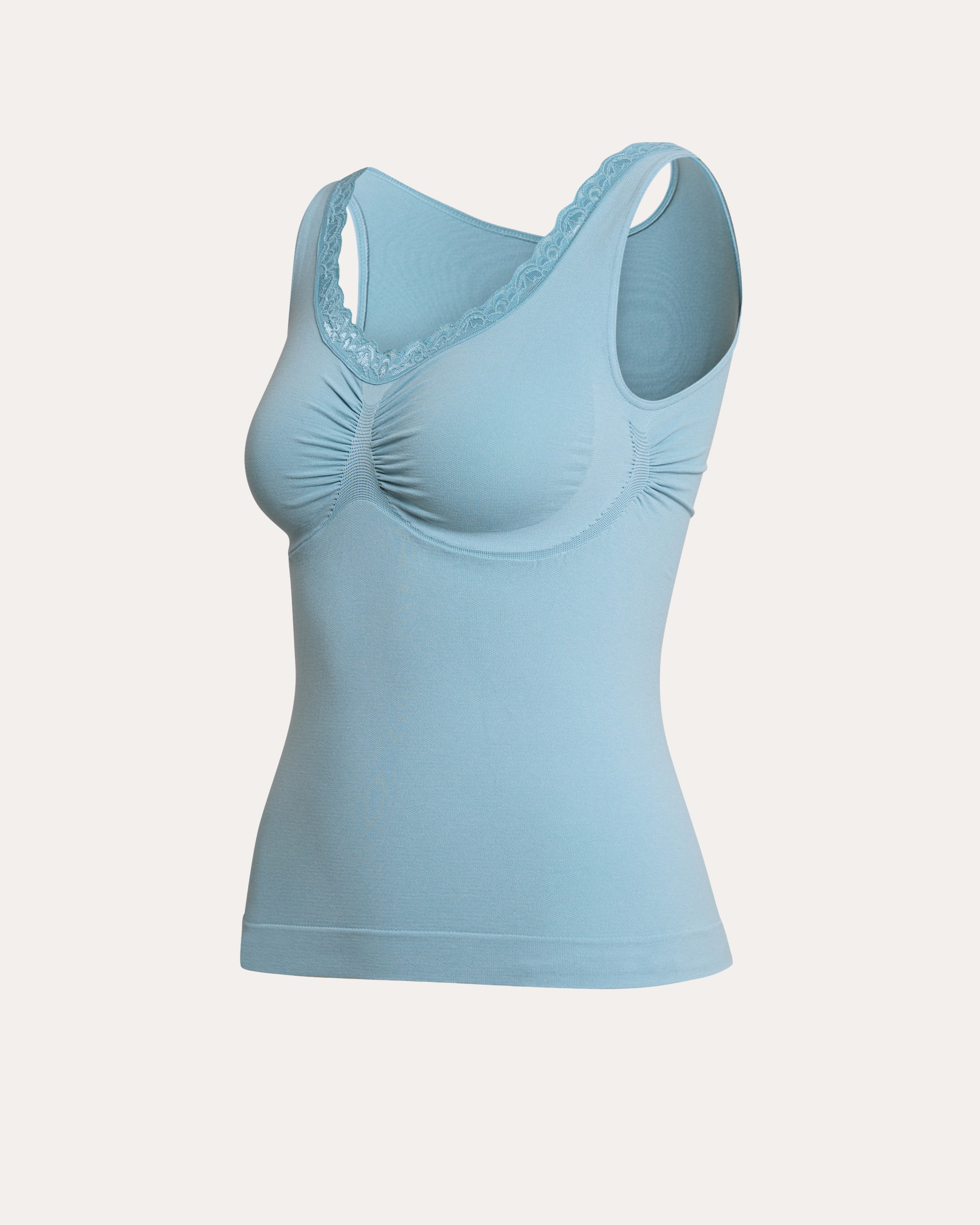 Produktabbildung für Denim Leichttop Spitzenausschnitt