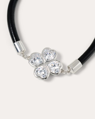 Produktabbildung 3 für Lederarmband mit Zirkonia