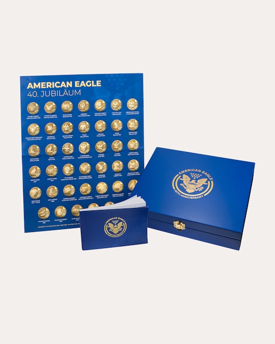 Produktabbildung für Goldmünzen-Kollektion American Eagle 40. Jubiläum, 40tlg.