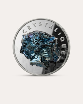 Produktabbildung für Silbermünze Crystalique Unique by Nature 2026 Wismut