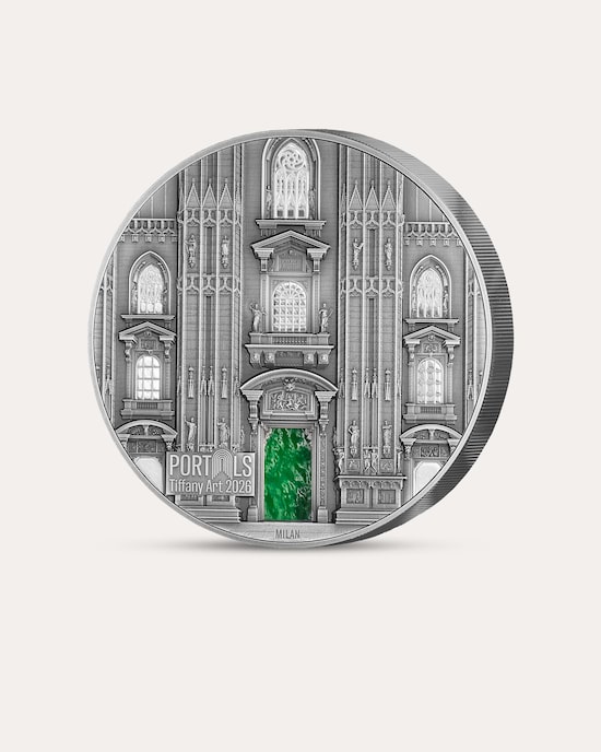 Produktabbildung für Silbermünze Tiffany Art Portals Mailand/Prag