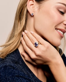 Produktabbildung für Ring mit Tansanit AAAAA und Brillanten