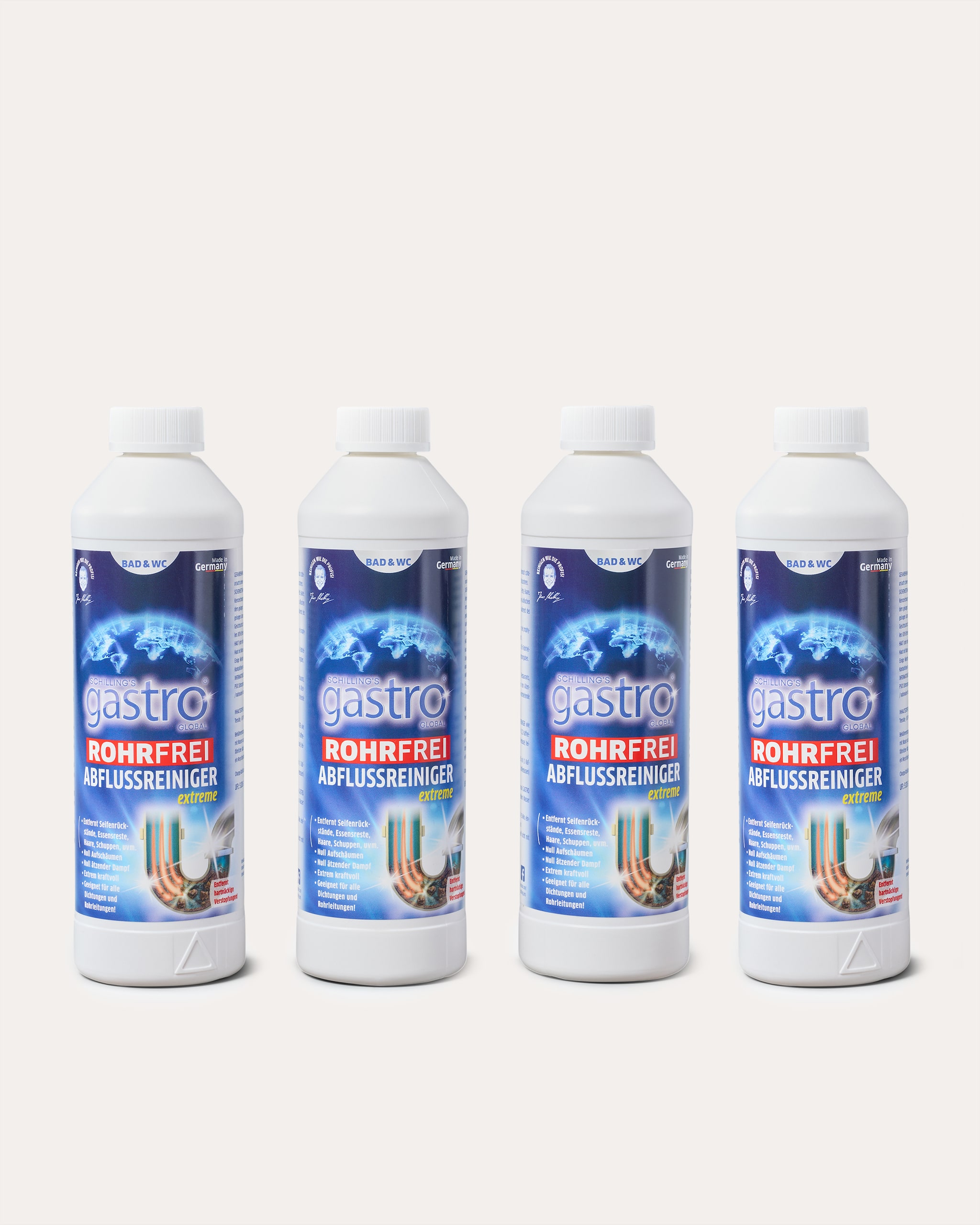Produktabbildung für Gastro Rohrfrei Xtreme, 4x 500 ml