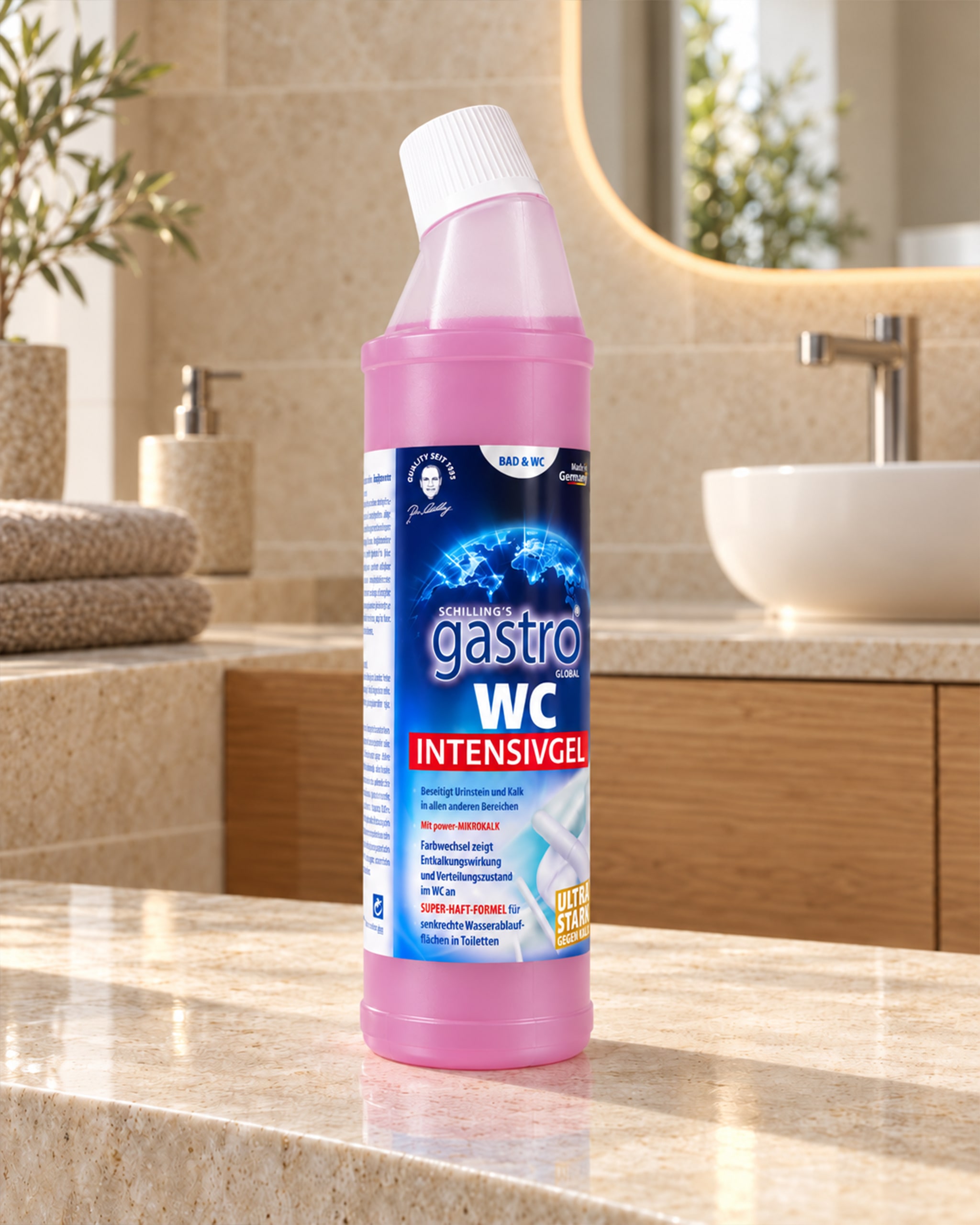 Produktabbildung für WC-Gel mit Farbindikator, 2x 750 ml