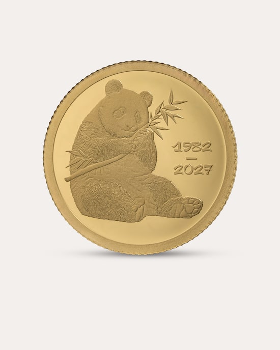 Produktabbildung für Gedenkbrief 45 Jahre Goldpanda 1982-2027