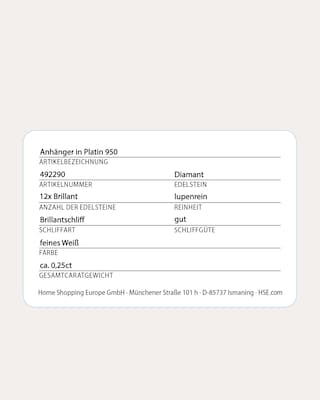 Produktabbildung 2 für Brillant-Anhänger 0,25 ct